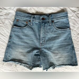 Madwell high rise denim shorts